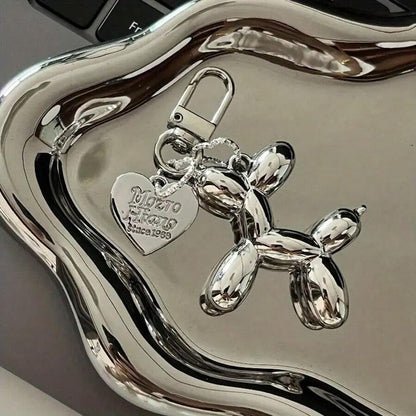 Cute Balloon Dog Keychain for Men & Women, Decorative Bag & Key Accessory