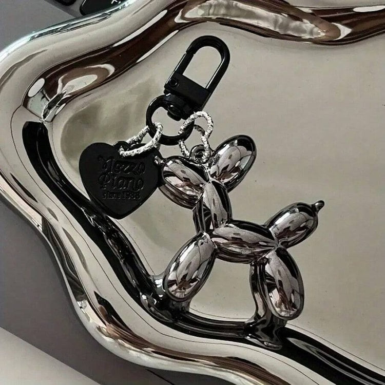 Cute Balloon Dog Keychain for Men & Women, Decorative Bag & Key Accessory