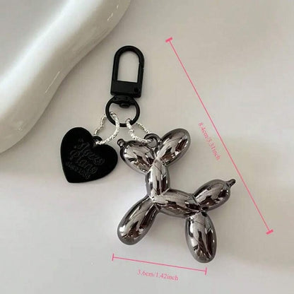 Cute Balloon Dog Keychain for Men & Women, Decorative Bag & Key Accessory