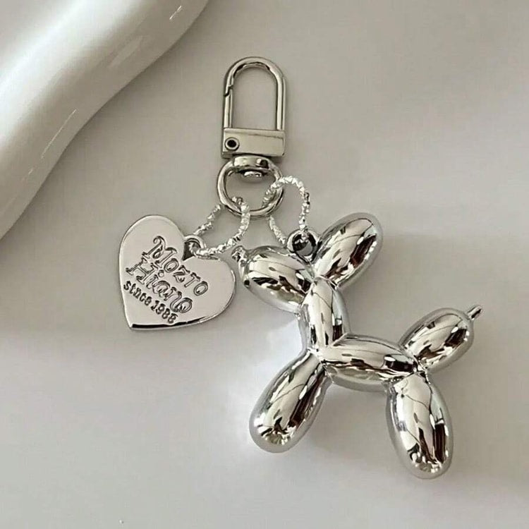 Cute Balloon Dog Keychain for Men & Women, Decorative Bag & Key Accessory