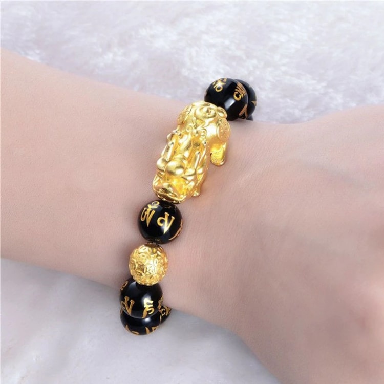 Black Obsidian Beaded Bracelet with Adjustable Cord, Unisex Fashion Accessory