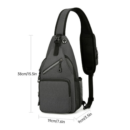 Men’s Casual Crossbody Sling Bag, Versatile Hiking & Everyday Shoulder Bag