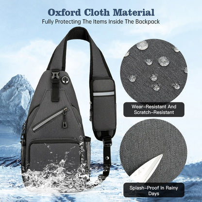 Men’s Casual Crossbody Sling Bag, Versatile Hiking & Everyday Shoulder Bag