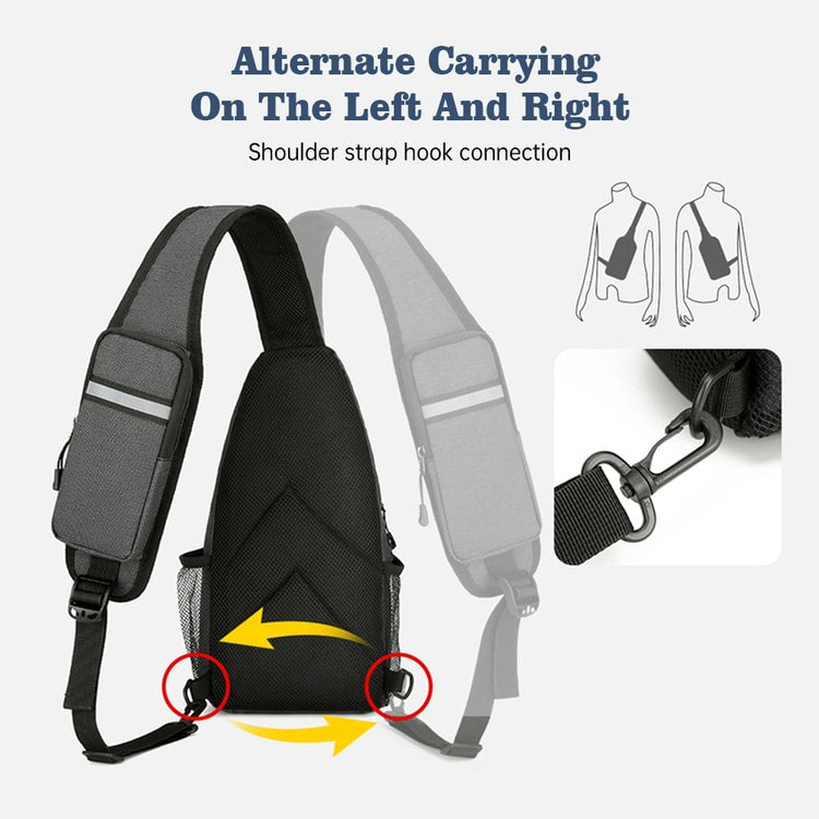 Men’s Casual Crossbody Sling Bag, Versatile Hiking & Everyday Shoulder Bag