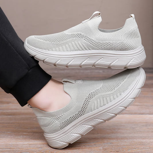 Men’s Lightweight Mesh Slip-On Sneakers, Casual Walking & Gym Shoes