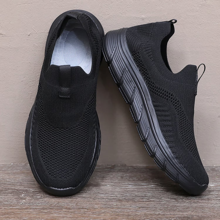 Men’s Lightweight Mesh Slip-On Sneakers, Casual Walking & Gym Shoes
