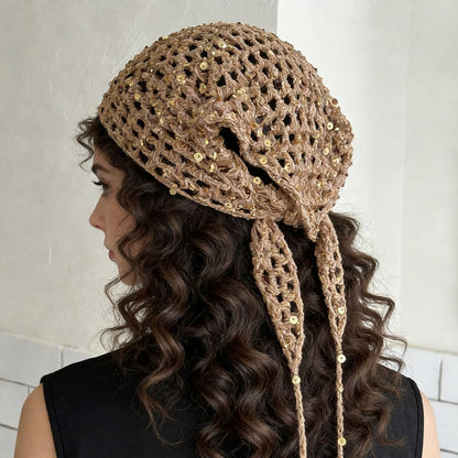 Women’s Sequin Hair Scarf, Fashion Headscarf & Hair Accessory
