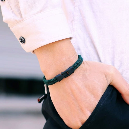 Men’s Double Layer Detachable Bracelet, Stackable Fashion Accessory