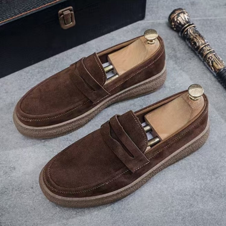 Men’s Casual Platform Loafers, Lightweight Breathable Slip-On Shoes